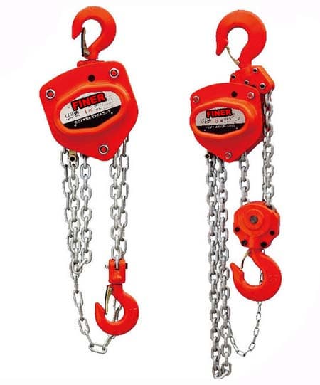 Manual chain hoist pictures and details
